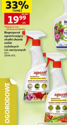 Biopreparat ograniczający skutki chorób roślin ozdobnych lub warzywnych Agrecol promocja w Auchan