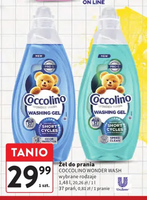 Żel do prania Coccolino Wonder Wash Odor Protection promocja w Intermarche