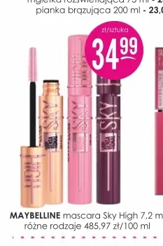 Mascara Sky High Maybelline promocja w Drogerie Jasmin