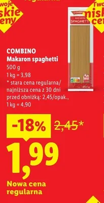 Makaron spaghetti promocja w Lidl