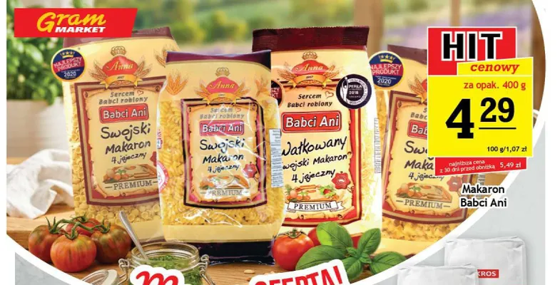 Makaron Swojski 4 jajeczny Anna promocja w Gram Market