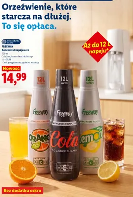 Koncentrat napoju Freeway Cola Zero promocja w Lidl
