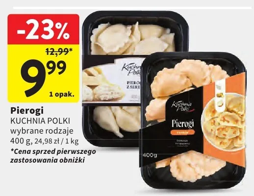 Pierogi wybrane rodzaje promocja w Intermarche