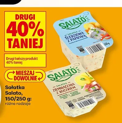 Sałatka ziemniaczana z boczkiem Salato promocja w Biedronka