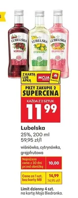 Wódka grejpfrutowa promocja w Biedronka
