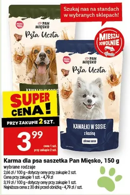 Karma dla psa saszetka promocja w Twój Market