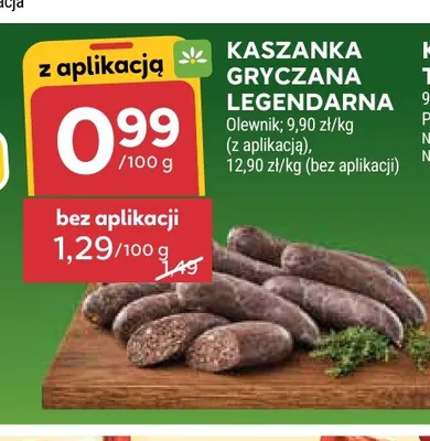Kaszanka gryczana legendarna Olewnik promocja w Stokrotka