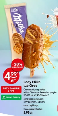 Lody Oreo rożek promocja w Żabka