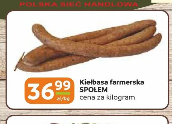 Kiełbasa farmerska Społem promocja w Społem Częstochowa