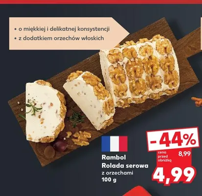 Rolada serowa z orzechami Rambol promocja w Kaufland