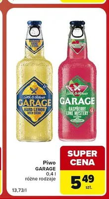 Piwo Garage Raspberry Lime Mystery promocja w Carrefour Market