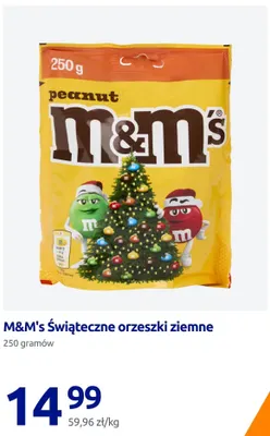 M & M's świąteczne orzeszki ziemne promocja w Action
