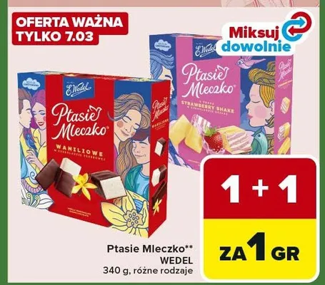 Ptasie Mleczko waniliowe promocja w Carrefour Express