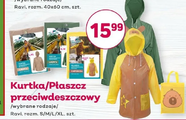 Kurtka/Płaszcz przeciwdeszczowy Ravi promocja w Bliski