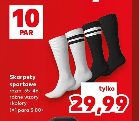 Skarpety sportowe 10-pak promocja w Kaufland