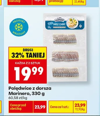 Polędwice z dorsza Marinero promocja w Biedronka