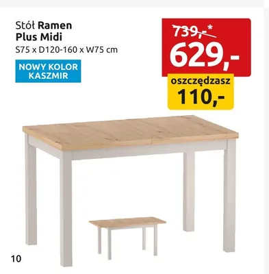 Stół Ramen Plus Midi promocja w Black Red White