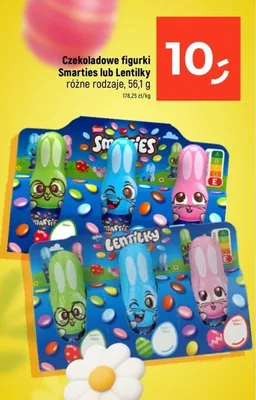 Czekoladowe figurki Smarties różne rodzaje promocja w Dealz