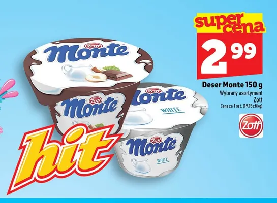 Deser Monte White Zott promocja w TOPAZ