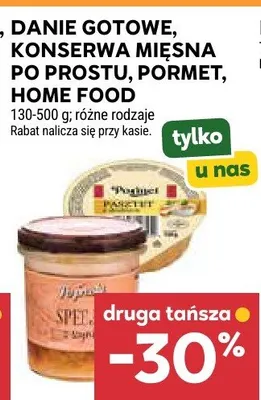 Konserwa mięsna po prostu, pormet, home food promocja w Stokrotka