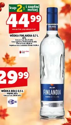 Wódka Finlandia 40% promocja w TOPAZ