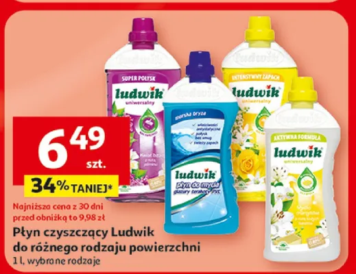 Płyn czyszczący do różnego rodzaju powierzchni promocja w Auchan