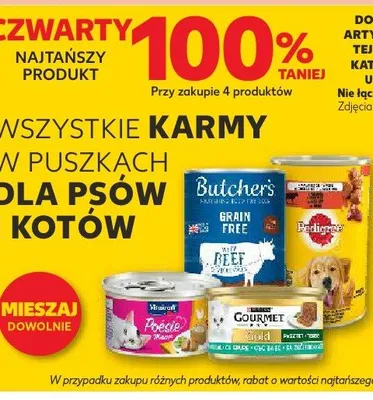 Karma dla psów i kotów wszystkie rodzaje promocja w Kaufland