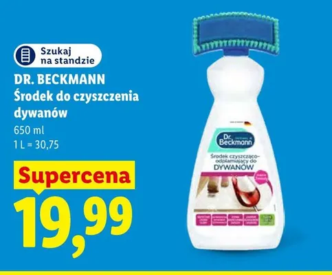 Środek do czyszczenia dywanów Dr. Beckmann promocja w Lidl