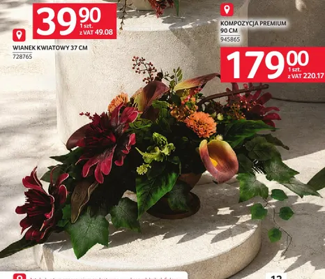 Kompozycja premium 90 cm promocja w Selgros