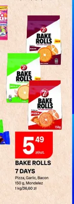 Sucharki Bake Rolls 7 Days Garlic promocja w Chorten