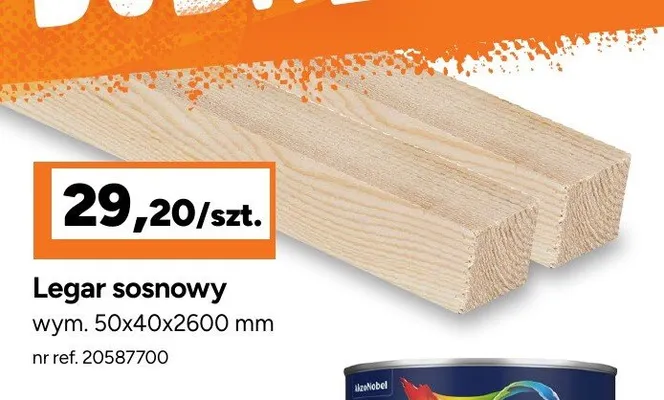 Legar sosnowy promocja w Bricoman