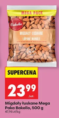 Migdały łuskane Mega Pack promocja w Biedronka