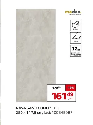 Płyta ścienna mineralna Modee Nava Sand Concrete promocja w Komfort