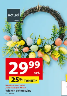Wianek dekoracyjny promocja w Auchan