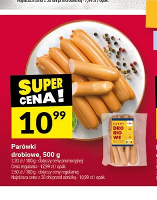 Parówki drobiowe Drobimex promocja w Twój Market