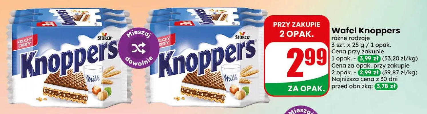 Wafel Knoppers promocja w Dino
