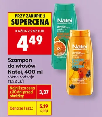 Szampon do włosów, różne rodzaje promocja w Biedronka