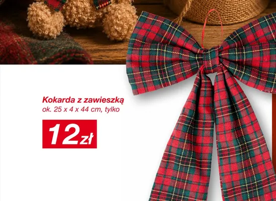 Kokarda z zawieszką 25x4x44 cm promocja w KiK