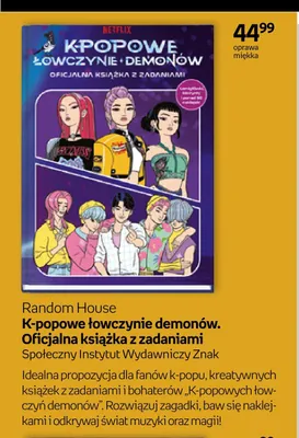 Książka Random House K-popowe łowczynie demonów. Oficjalna książka z zadaniami promocja w Empik