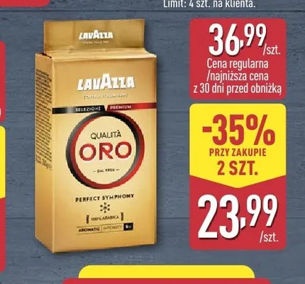 Kawa mielona Lavazza Qualità Oro promocja w Aldi