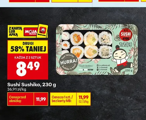 Sushi Sushiko promocja w Biedronka