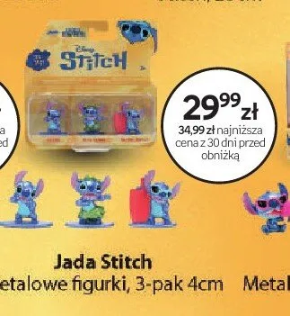 Metalowe figurki Jada Stitch 3-pak 4cm promocja w Dzień Dziecka