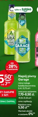 Napój piwny Garage promocja w Żabka