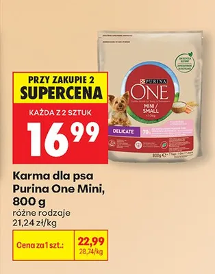 Karma dla psa Mini Delicate promocja w Biedronka