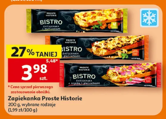 Zapiekanka z szynką i pieczarkami Proste Historie Bistro promocja w Auchan