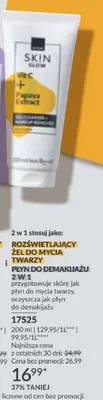 Rozświetlający żel do mycia twarzy płyn do demakijażu 2 w 1 promocja w AVON