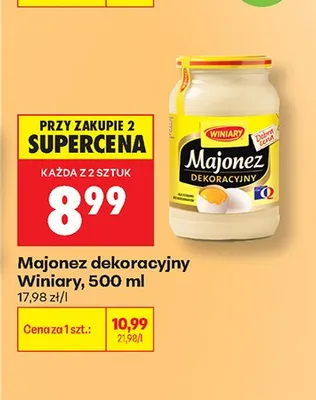 Majonez dekoracyjny Winiary promocja w Biedronka