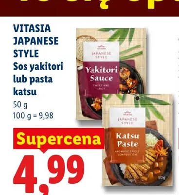 Sos yakitori Vitasia Japanese Style promocja w Lidl
