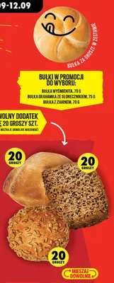 Bułka grahamka ze słonecznikiem promocja w Biedronka