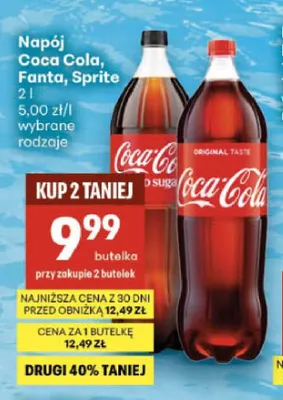 Napój gazowany Coca-Cola promocja w Delikatesy Centrum